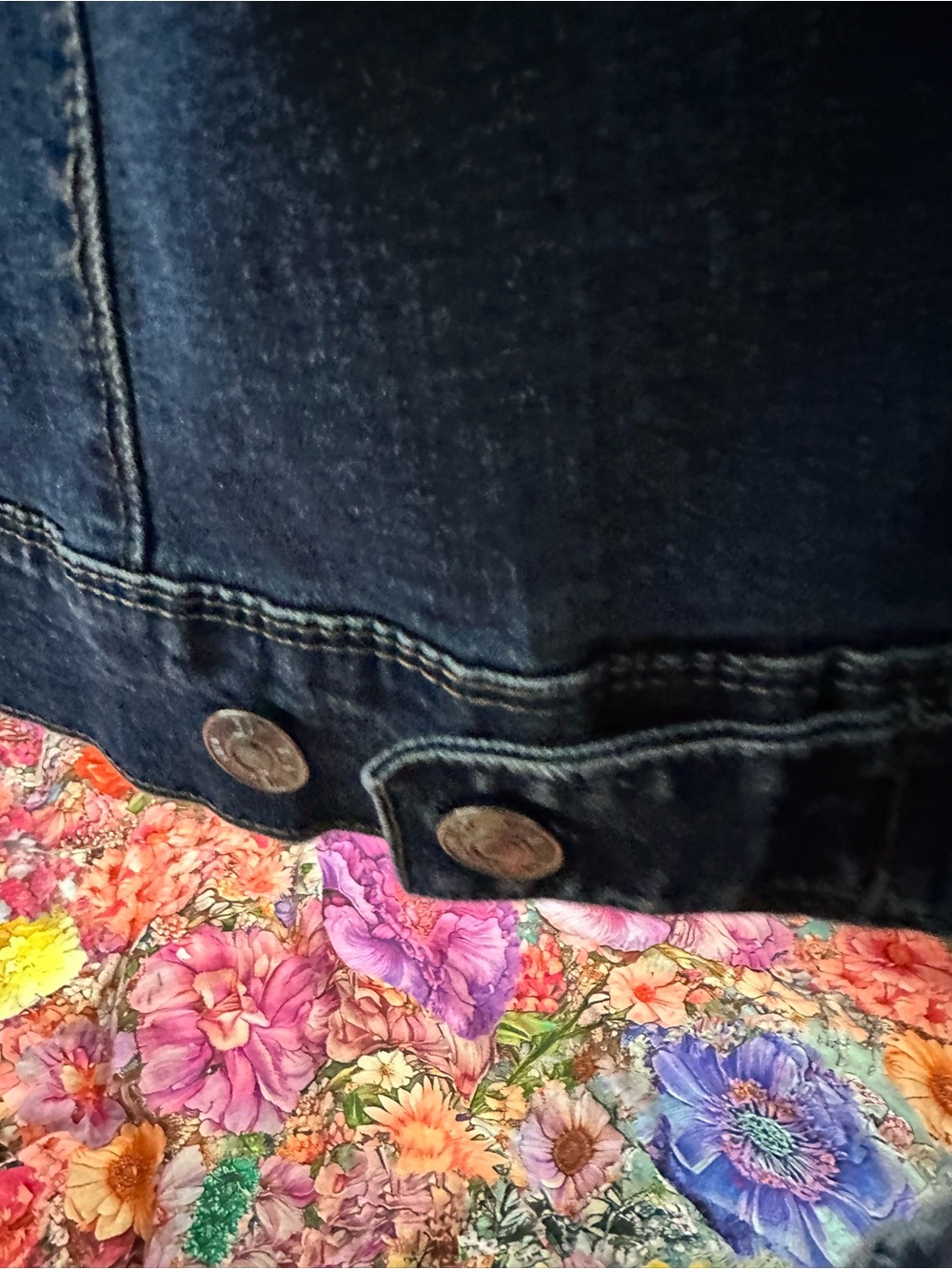 Nine West Dark Blue Denim Jacket - Picture 4 of 5